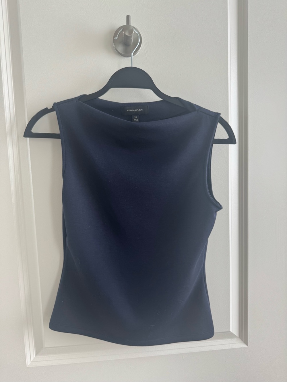 Banana Republic Navy Sleeveless Shell Top